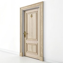 open door with white background