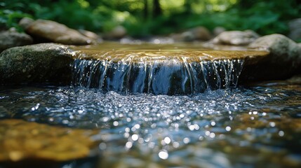 closeup of water dro,illustration