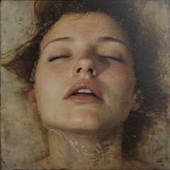 Submerged Beauty: A Serene Underwater Portrait