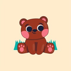Cute Bear Illustration