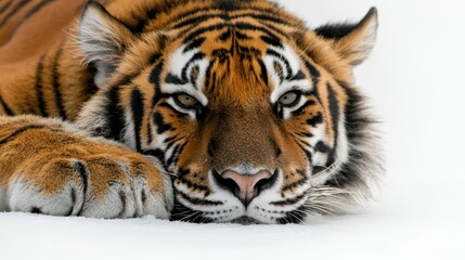 Fototapeta premium Tiger isolated on white background