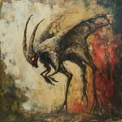 Surreal Beast: Dark Fantasy Painting