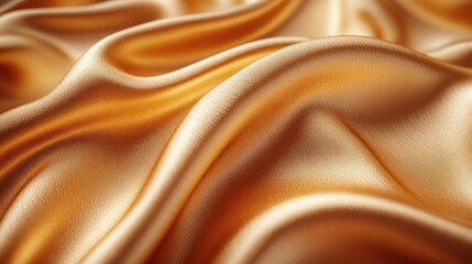 Obraz premium Golden Silk Draped Background Illustration with Smooth Textures and Soft Lighting