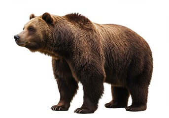 Fototapeta premium Brown grizzly bear full body