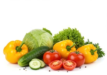 Fresh vegetables vibrant colors healthy