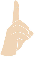 알파벳 지문자 D