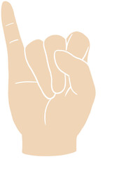 알파벳 지문자 I