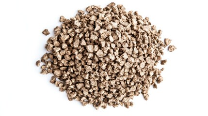 Vermiculite isolated on white background