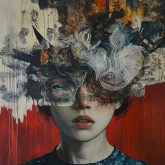 Masked Mind: An Abstract Portrait of Inner Worlds