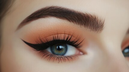 Obraz premium Makeup Woman Eye Closeup