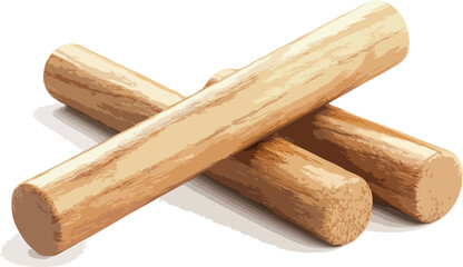 wood isolated on white background