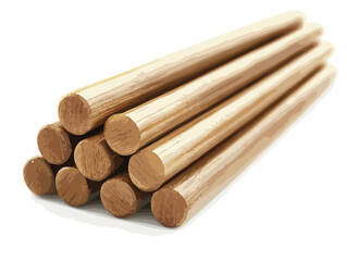 wood isolated on white background