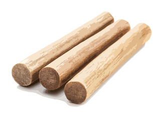wood isolated on white background