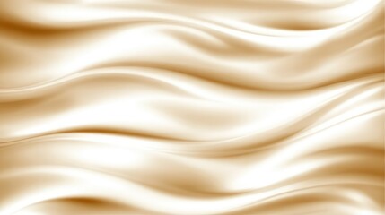 Flowing golden fabric with smooth waves