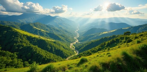 Fototapeta premium Circle lines intersecting in Brazil landscape , geography, abstract, shape