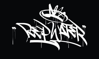 DEEP WATER graffiti tag style design