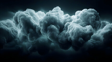 Dark Storm Clouds Gathering In The Night Sky