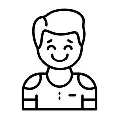 Affection Outline Style Emotion Icon