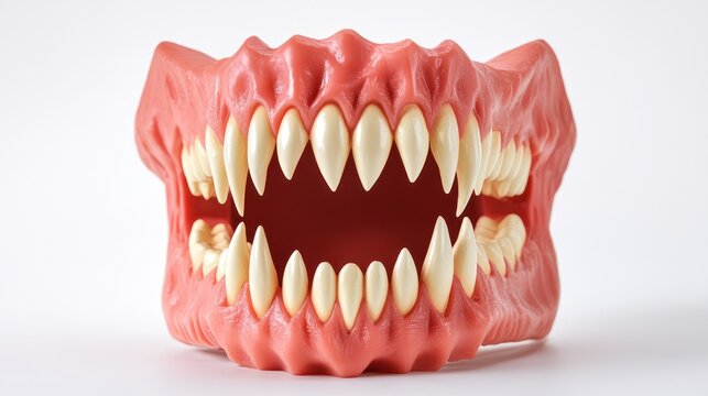 Monster teeth studio shot