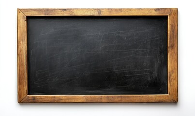 Aged wooden-framed chalkboard