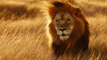 portrait of a lion