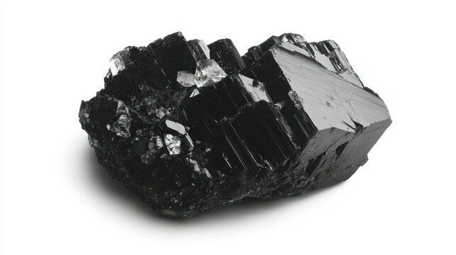 Scheelite isolated on white background