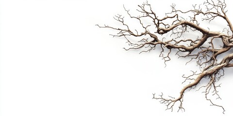 Fototapeta premium Dried Root System of a Dead Tree