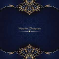 Ornamental Background Decoration Golden Mandala