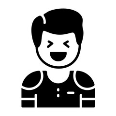 Amusement Solid Style Emotion Icon