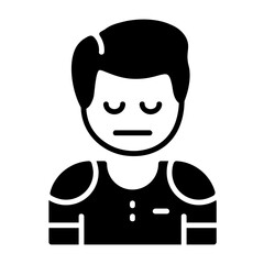 Anticipation Solid Style Emotion Icon