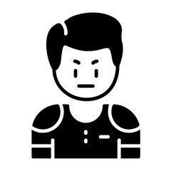 Defensiveness Solid Style Emotion Icon