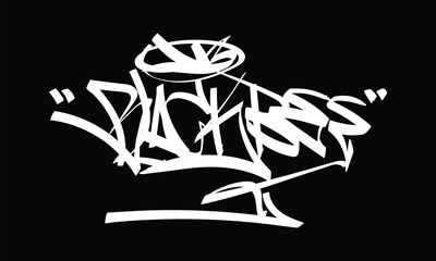 BLACK BEE graffiti tag style design