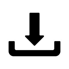 Online Learning Glyph Black Icon