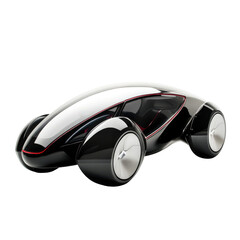 Futuristic Electric Vehicle on transparent background