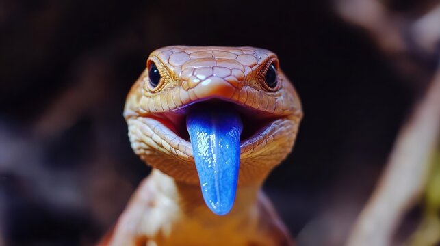 Lizard  Blue Tongue  Close-up  Animal