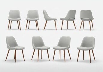 Modern dining chairs mid-century design