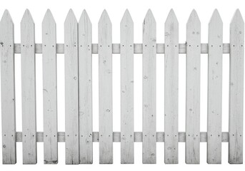 White wooden fence picket weathered