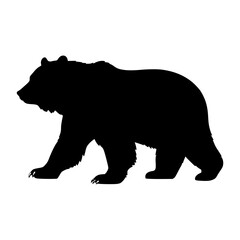 Fototapeta premium Strong Bear Silhouette Image | Wild Animal Shadow