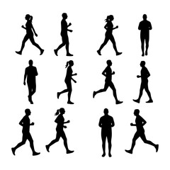 Fototapeta premium Universal Person Silhouette Image | Human Shadow