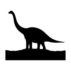 silhouette of a dinosaur