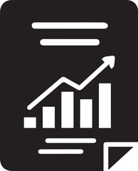 Bar Graph with Upward Arrow – Growth and Success Icon