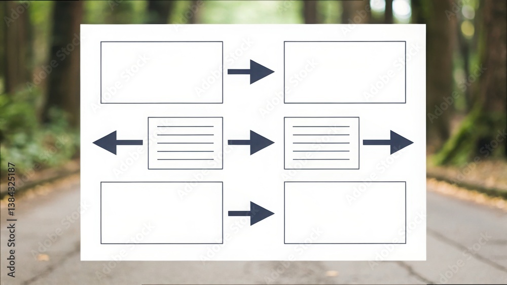 Poster Visual Layout Design with Essential Text Boxes for Presentation