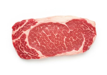 Raw beef steak striploin cut