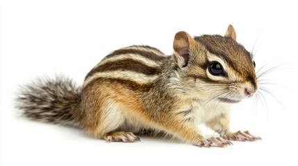 Chipmunk isolated on white background