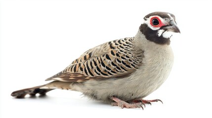 Chukar isolated on white background