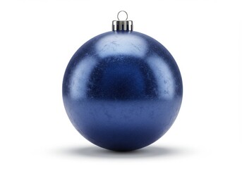 Christmas ornament deep blue metallic