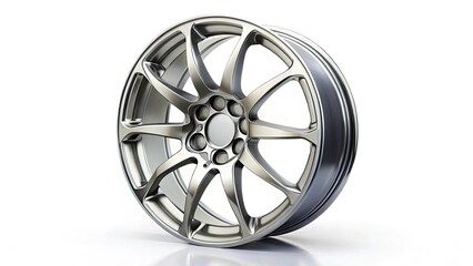 Obraz premium Aerial Photography of Wheel Rims: Stunning Overhead Shots of Alloy Wheels, Car Wheels, Tire Rims, Automotive Parts