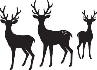 deer vector silhouette, deer vector illustration,deer vector art, deer vector logo