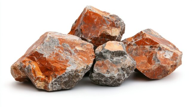 Dacite isolated on white background