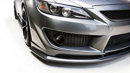 Carbon Fiber Lip Splitter, Front Lip Spoiler, Sharp Edged Diffuser, Automotive Body Kit, Sport Car Upgrade, Performance Tuning, Aggressive Styling, Car Modification, High-Quality, Detailed Design